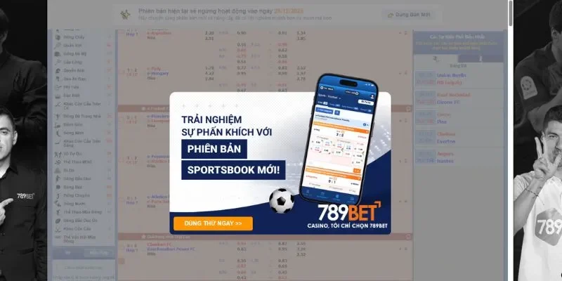 Cá cược thể thao 789BET với đa dạng kèo cược cùng hàng nghìn trận đấu trực tuyến mỗi tháng
